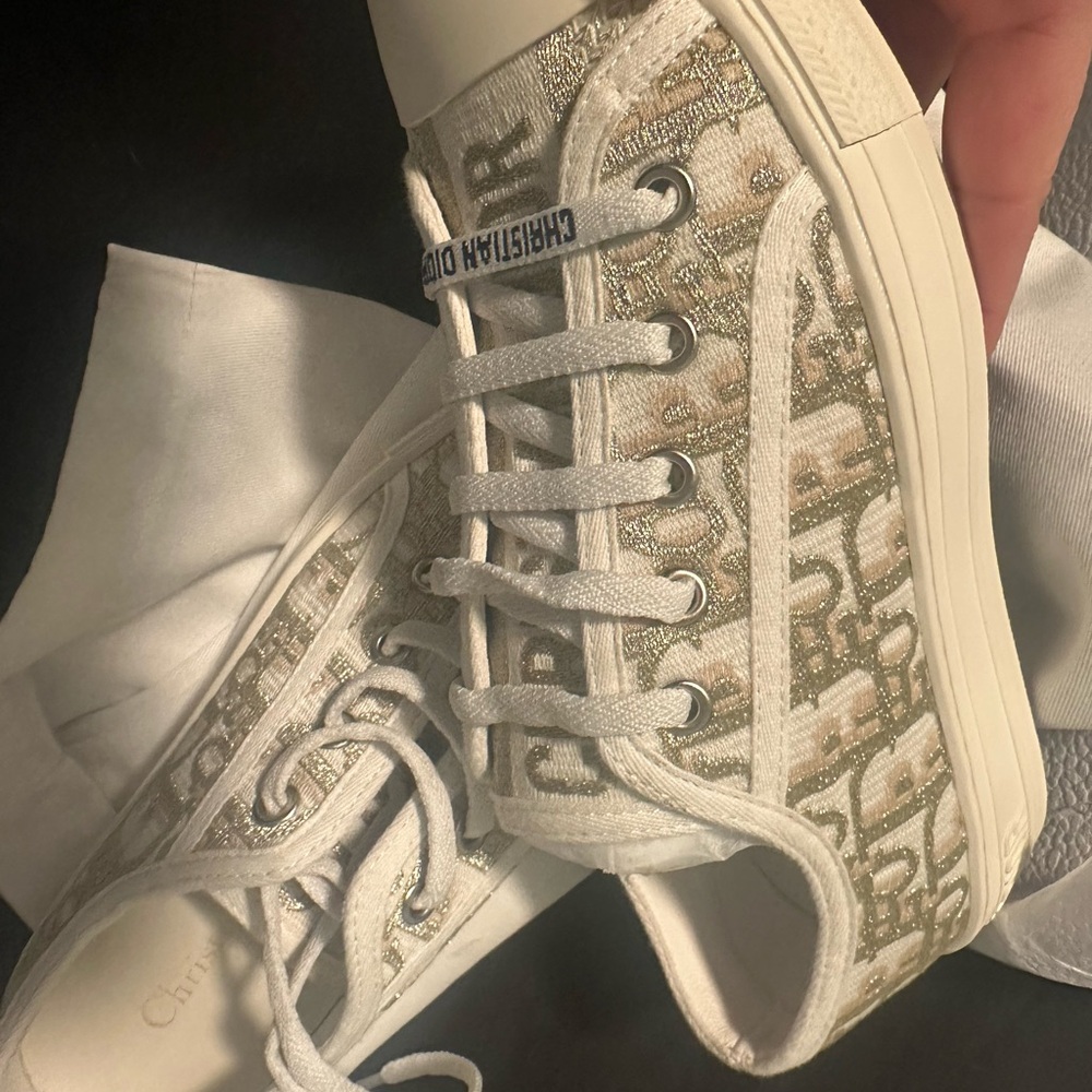 Dior Beige and White Women's Sneakers